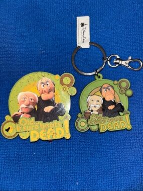 Disney/Muppets Statler & Waldorf Green and Black Keychain